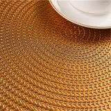 Round Hollow Out Waterproof Insulation PVC Placemats For Table