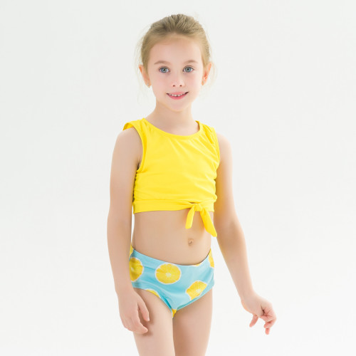 Toddle Kids Girls Prints Lemons Tow Pieces Swimwear