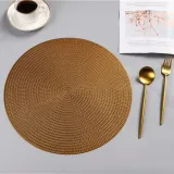 Round Hollow Out Waterproof Insulation PVC Placemats For Table