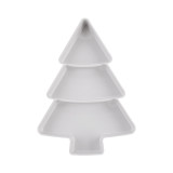 Creative Christmas Tree Shape Candy Snacks Nuts Seeds Dry Fruits Plastic Plates Dishes Bowl Breakfast Tray Home Kitchen Supplies