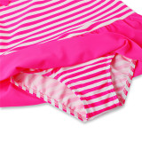 Toddle Kids Girls Stripes Ruffles Swimsuit Swimwear