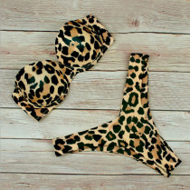 Women Swimsuit Leopard Print Steel Toby Tobe Top Bikinis Sets Swimwear