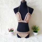 Women Swimsuit Hand Crocheted Sequins Bikinis Sets Swimwear
