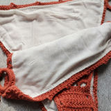 Women Swimsuit Tassels Crocheted Tie Up Bikinis Sets Swimwear