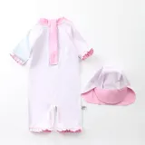 Toddle Kids Girls Print Unicorn Stars Swimsuit Swimwear With Cap