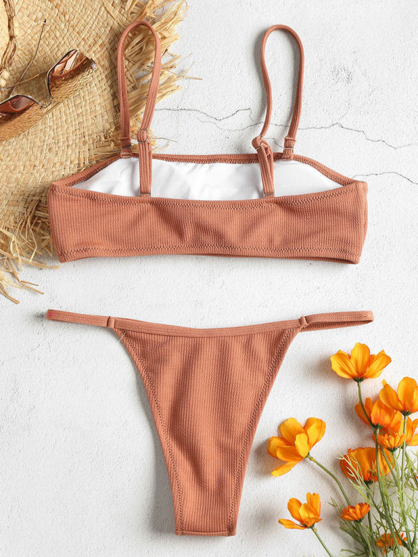 Women Swimsuit Tube Top Tback Bikinis Sets