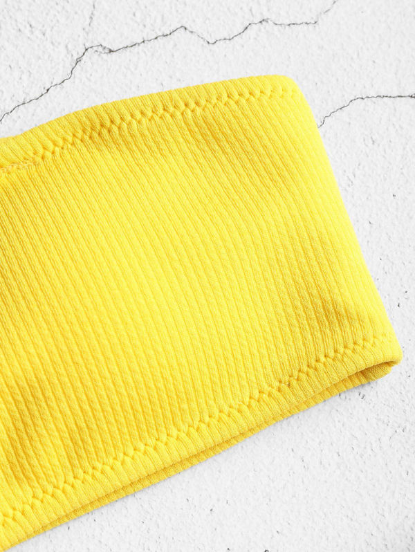 Women Swimsuit Tube Top Tback Bikinis Sets