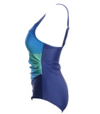 Women Swimsuit Ombre Color One Piece Swimwear