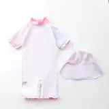 Toddle Kids Girls Print Unicorn Stars Swimsuit Swimwear With Cap