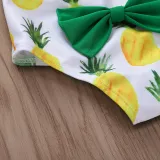 Baby Toddle Girls Tassels Bikini Prints Dinosaurs Flowers Shorts Swimwear Sets 0-2 Years