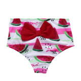 Baby Toddle Girls Tassels Bikini Prints Watermelons Shorts Swimwear Sets 0-2 Years