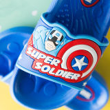 Toddlers Kids Cartoon Marvel Captain America Flat Beach Slippers