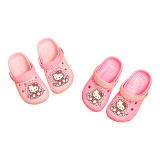 Toddlers Kids Pink Hello Kitty Flat Beach Home Summer Slippers Shoes