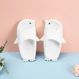 Parent Child 3D Cartoon Penguin Home Summer Slippers