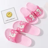 Toddlers Kids Pink Frozen Princess Flat Beach Home Summer Slippers