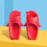 Parent Child 3D Cartoon Penguin Home Summer Slippers