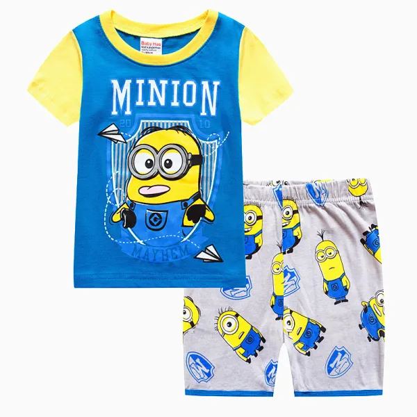Toddler Kids Boy Summer Short Pajamas Sleepwear Set Cotton Pjs