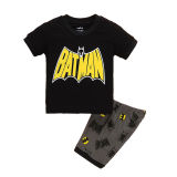 Toddler Kids Boy Bat Man Summer Short Pajamas Sleepwear Set Cotton Pjs
