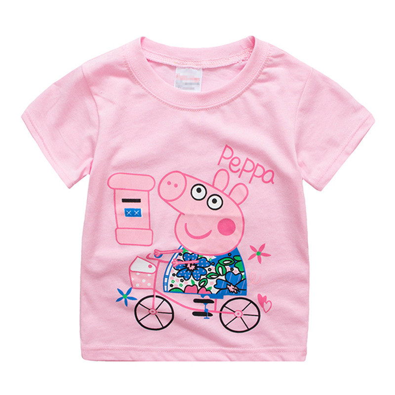 Toddler Kids Girl Peppa Pig Summer Short Pajamas Sleepwear Set Cotton Pjs