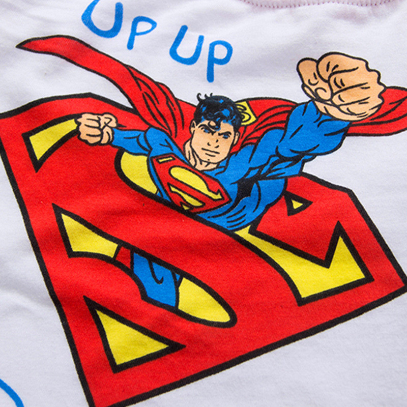 Toddler Kids Boy Super Man Summer Short Pajamas Sleepwear Set Cotton Pjs