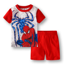Toddler Kids Boy Spider Man Summer Short Pajamas Sleepwear Set Cotton Pjs