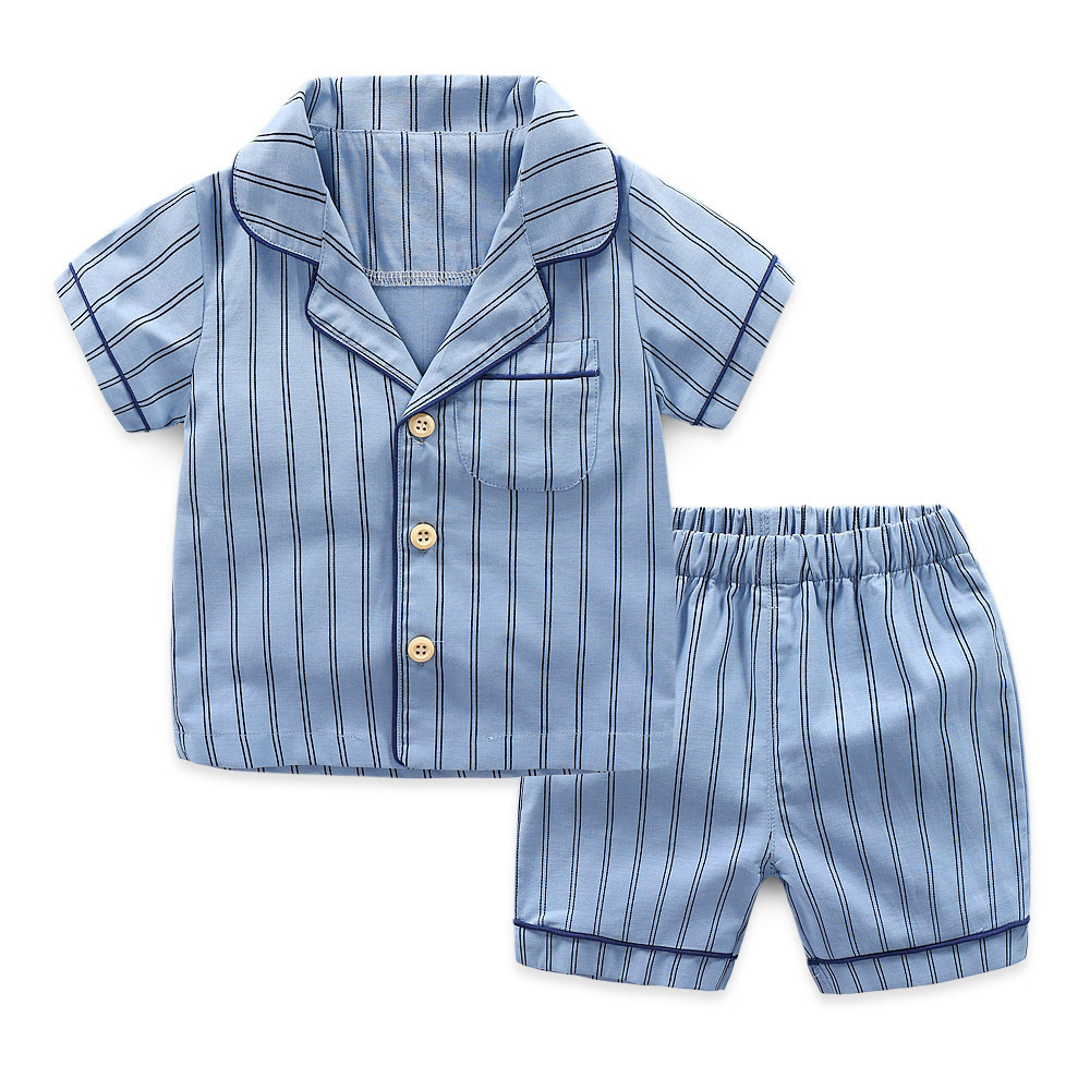 Rib Short Sleeve Summer PJ Set | Cotton Baby & Toddler PJs | Cosy