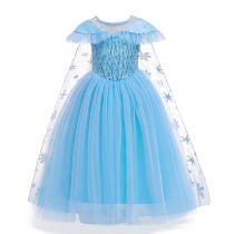 Toddler Girls Frozen Elsa Princess Sequins Tutu Dress