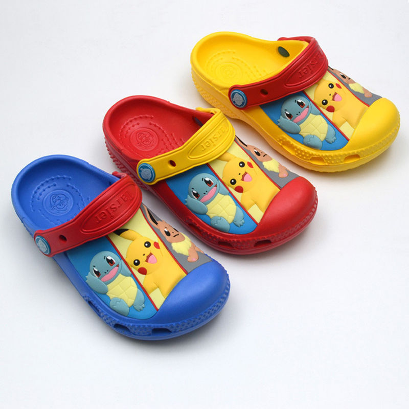 Toddle Kids 3D Pikachu Pokemon Home Beach Summer Slippers Shoes