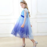 Toddler Girls Frozen Elsa Blue Princess Dress