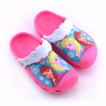 Toddle Kids 3D Frozen Elsa Princess Home Beach Summer Slippers Shoes