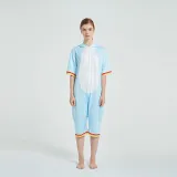 Kids And Adults Rainbow Unicorn Summer Short Onesie Kigurumi Pajamas