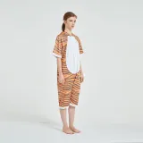 Kids And Adults Orange Tigger Summer Short Onesie Kigurumi Pajamas