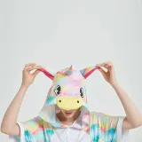 Kids And Adults Rainbow Unicorn Summer Short Onesie Kigurumi Pajamas