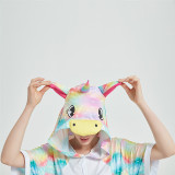 Kids And Adults Rainbow Unicorn Summer Short Onesie Kigurumi Pajamas