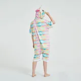 Kids And Adults Rainbow Unicorn Summer Short Onesie Kigurumi Pajamas