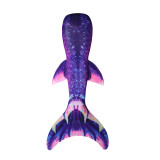 Kid Girls Rainbow Ombre Mermaid Tail Wing With Accessories