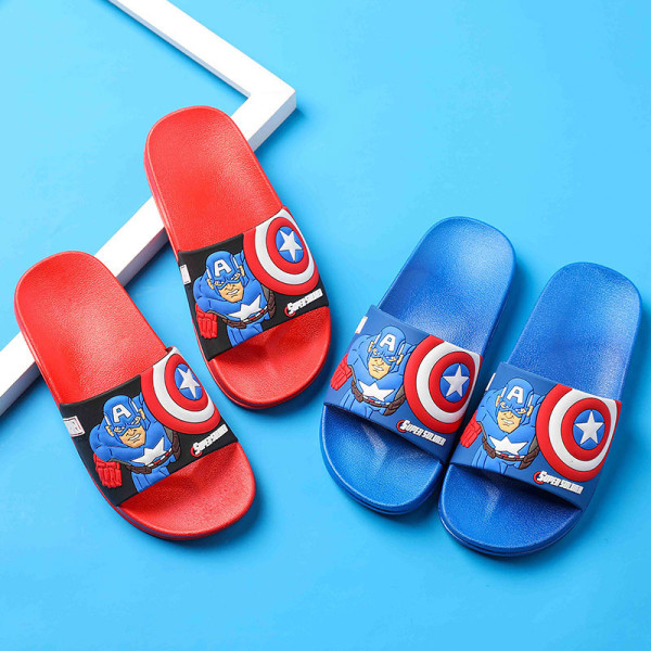 Toddlers Kids Captain America Flat Beach Home Slippers