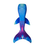 Kid Girls Rainbow Ombre Mermaid Tail Wing With Accessories