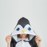 Kids And Adults Black Penguin Summer Short Onesie Kigurumi Pajamas