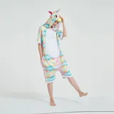 Kids And Adults Rainbow Unicorn Summer Short Onesie Kigurumi Pajamas