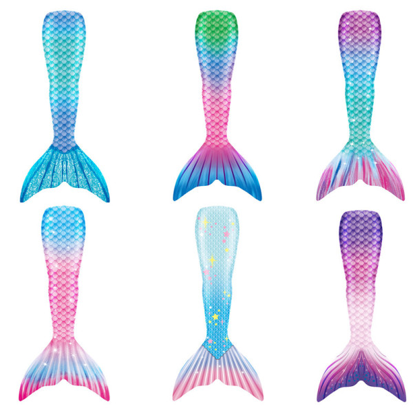 Kid Girls Ombre Starlight Mermaid Tail With Accessories