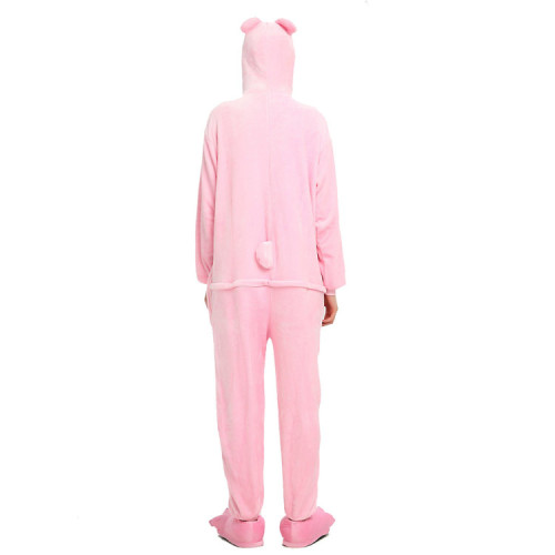 Unisex Adult Pajamas Pink Pig Animal Cosplay Costume Pajamas