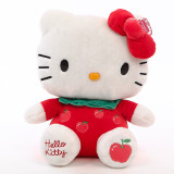 Cute Cat Fruits Strawberry Orange Apple Soft Stuffed Plush Animal Doll for Kids Gift