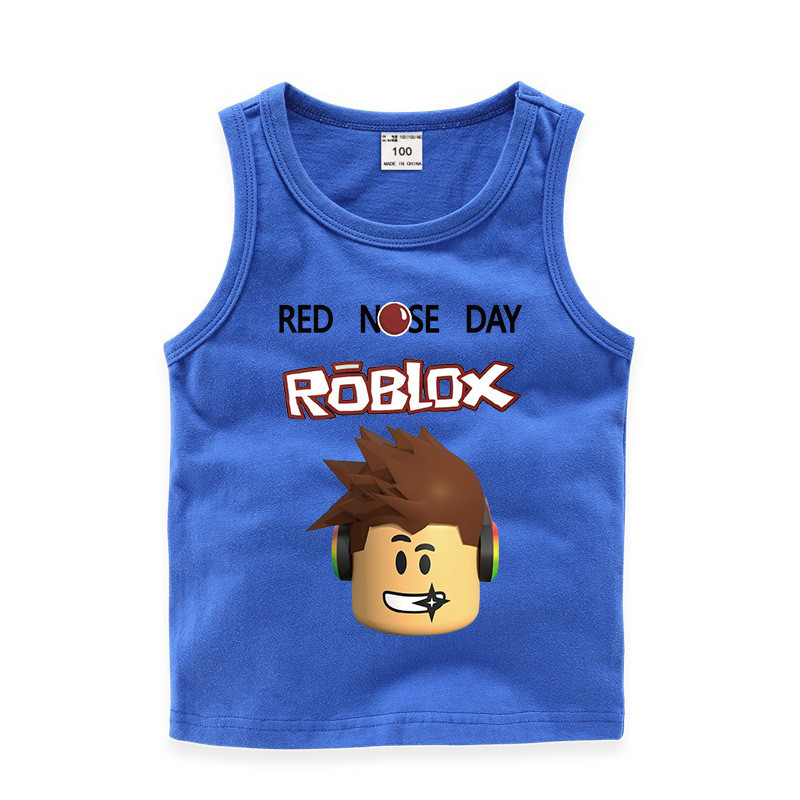 Toddler Boy Print Roblox Sleeveless Cotton Vest For Summer - how to make a roblox vest