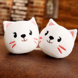 Cute Bag of Cute White Cats Plush Soft Toy Throw Pillow Pudding Pillow Creative Gifts