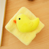 Cute Cartoon Yellow Chick Bee Bibulous Square Hanging Towel For Bathroom