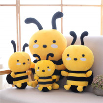 Yellow Honeybee Soft Stuffed Plush Animal Doll for Kids Gift