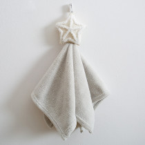 Cute Star Bibulous Square Hanging Towel For Bathroom