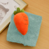 Cute Cartoon Fruite Watermelon Avocado Bibulous Square Hanging Towel For Bathroom