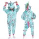 Kids Blue Union Onesie Kigurumi Pajamas Animal Cosplay Costumes for Unisex Children